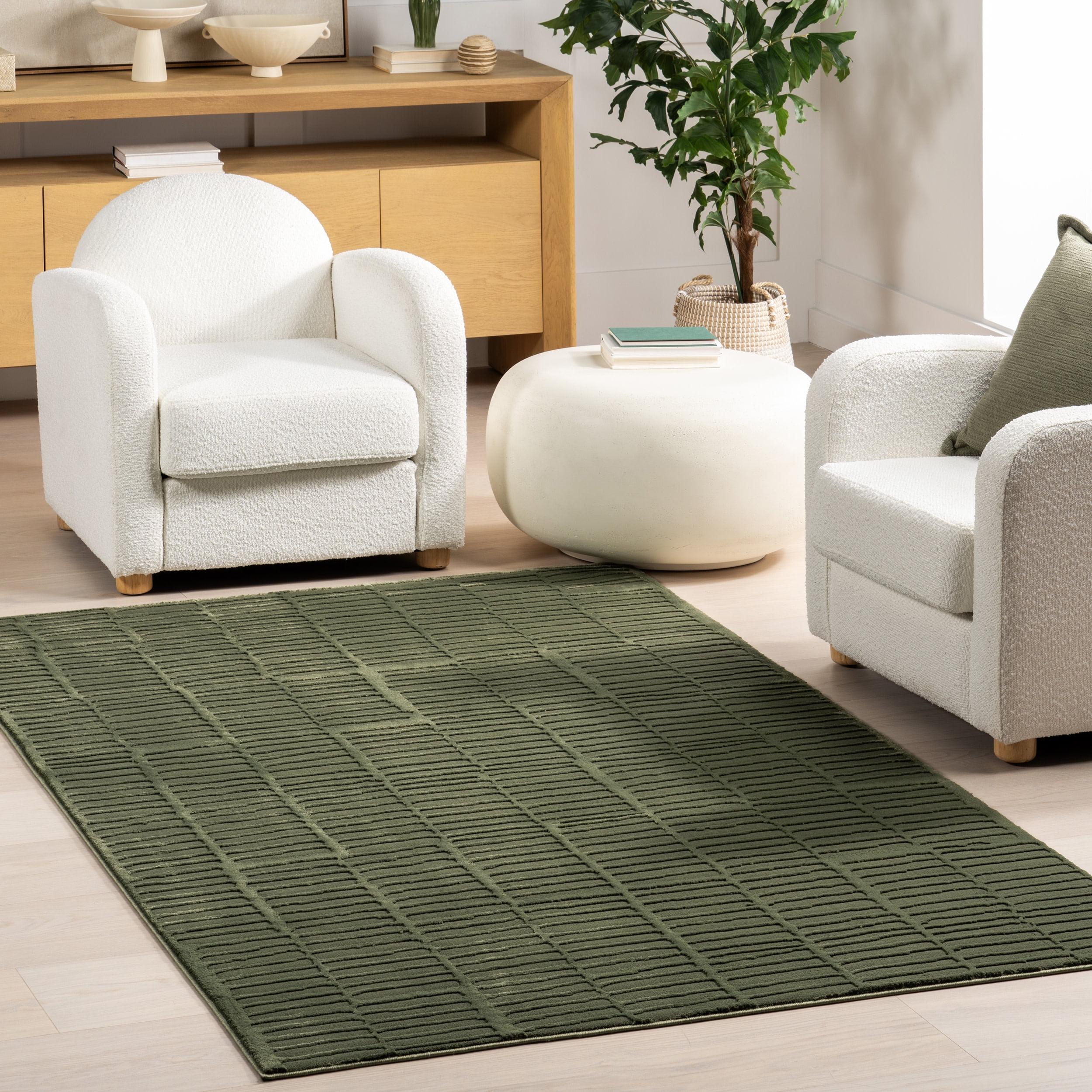 Nuloom Kailani Geometric Machine Washable Indoor Area Rug, 9' x 12', Green
