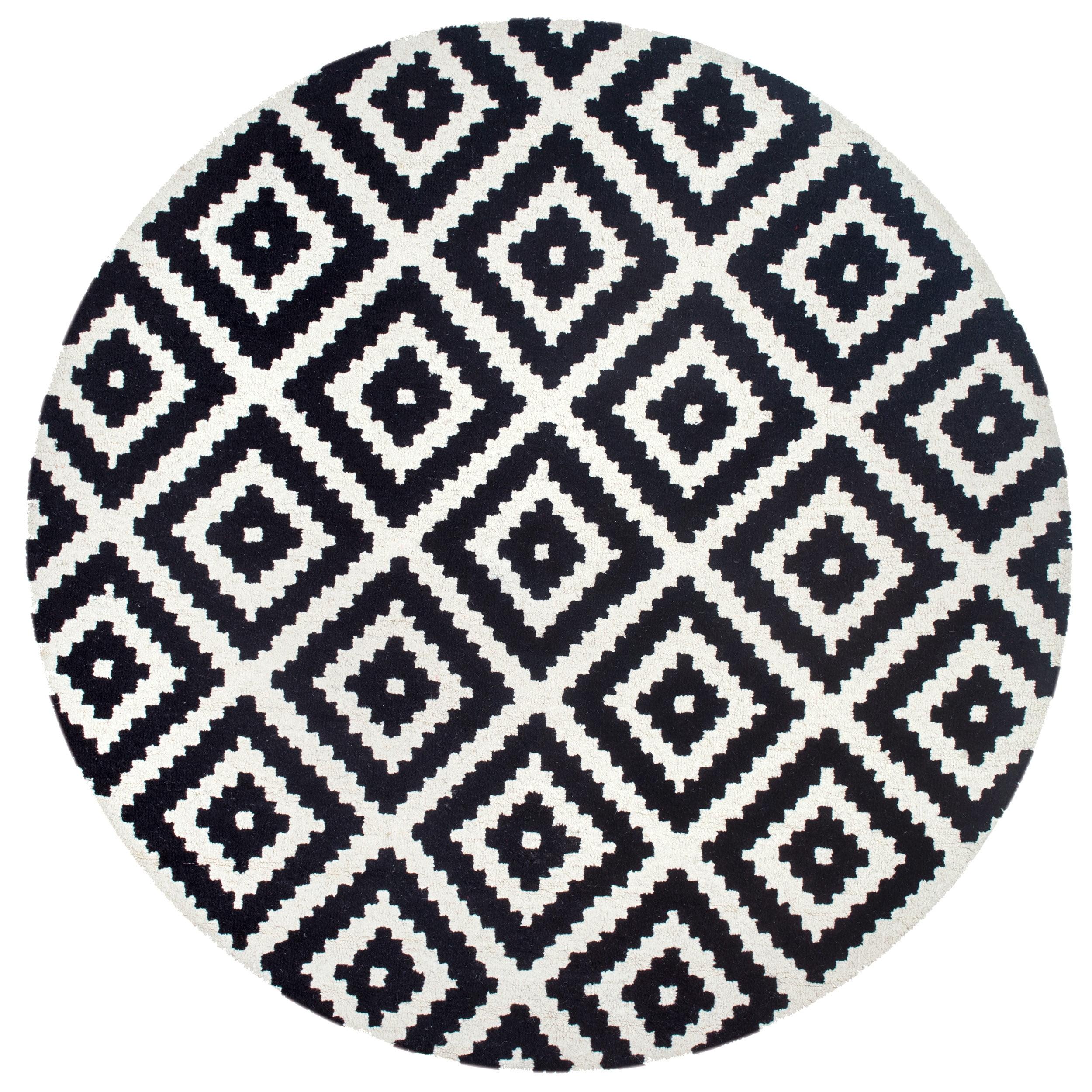 Nuloom Kellee Geometric Oval 8x10 Wool Indoor Area Rug for Living Room Bedroom Dining Room Kitchen, Beige/Brown