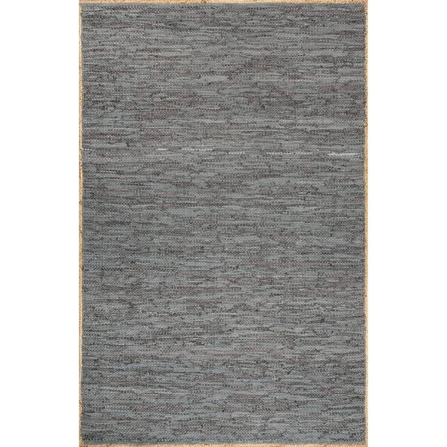 Nuloom Sabby Hand Woven Leather Flatweave Indoor Area Rug, 3' x 5'