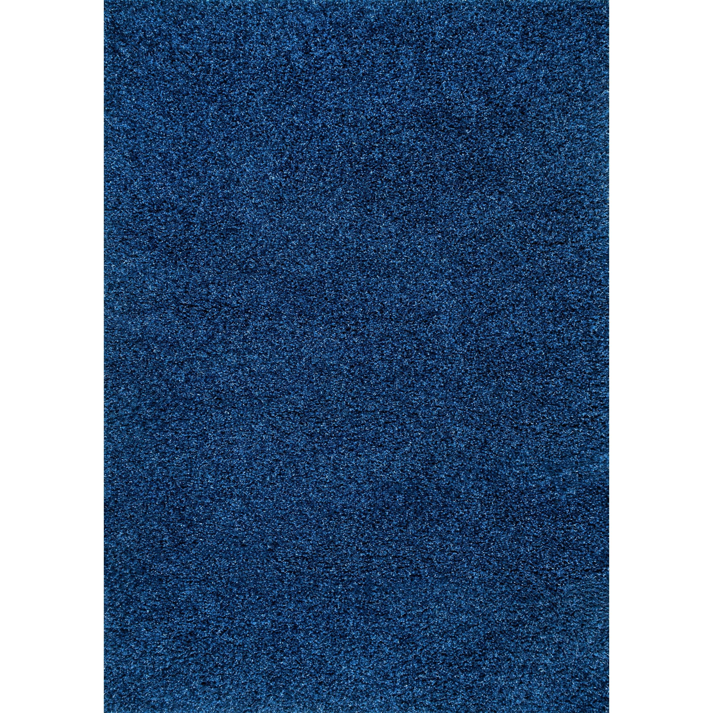 Nuloom Marleen Solid 2x3 Accent Shag Indoor Area Rug for Living Room Bedroom Dining Room Nursery Entryway, Navy