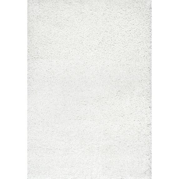 Nuloom Marleen Solid 2x3 Accent Shag Indoor Area Rug for Living Room Bedroom Dining Room Nursery Entryway, Off White