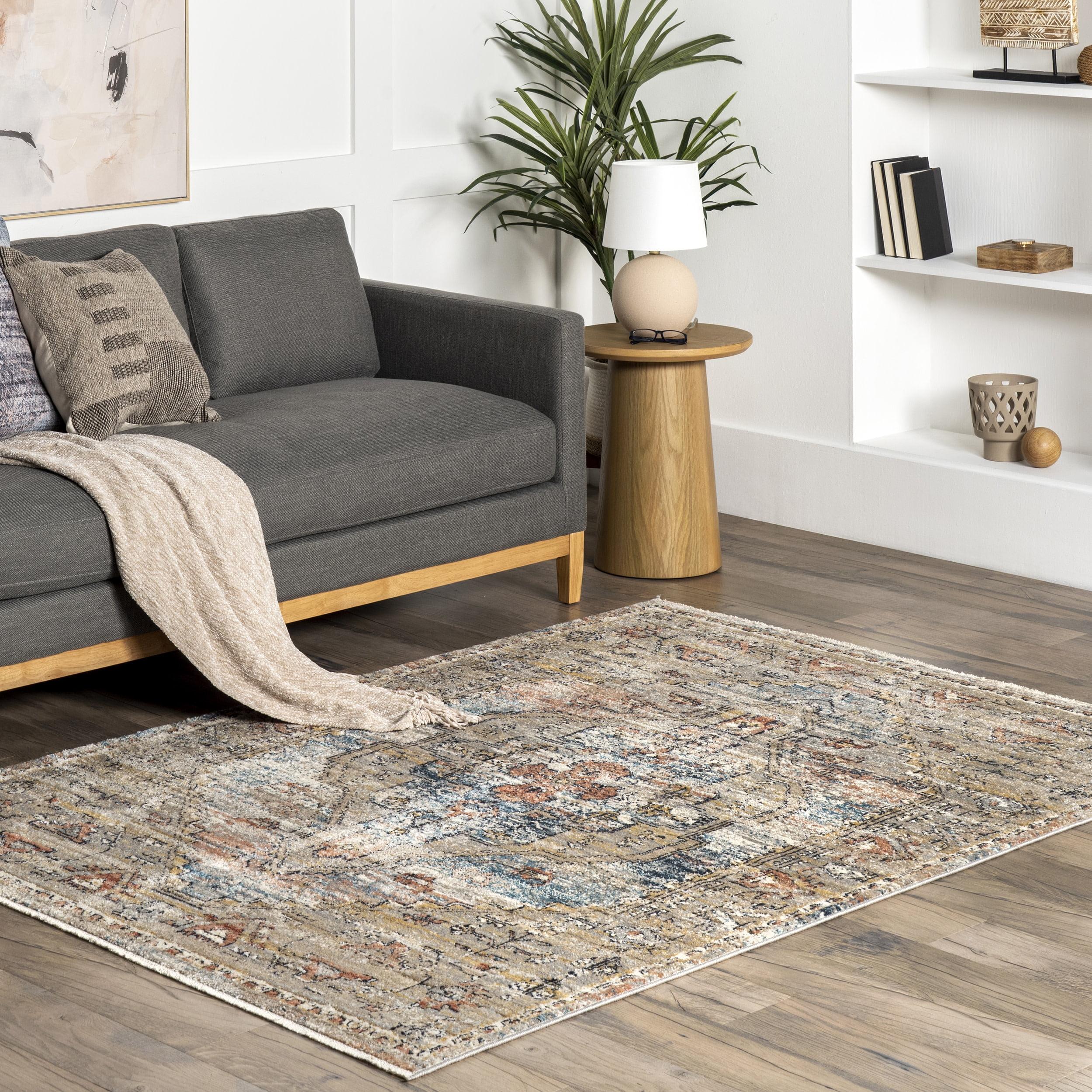Nuloom Marley Medallion 2x3 Accent Indoor Area Rug for Living Room Bedroom Dining Room Entryway Kitchen, Beige/Ivory