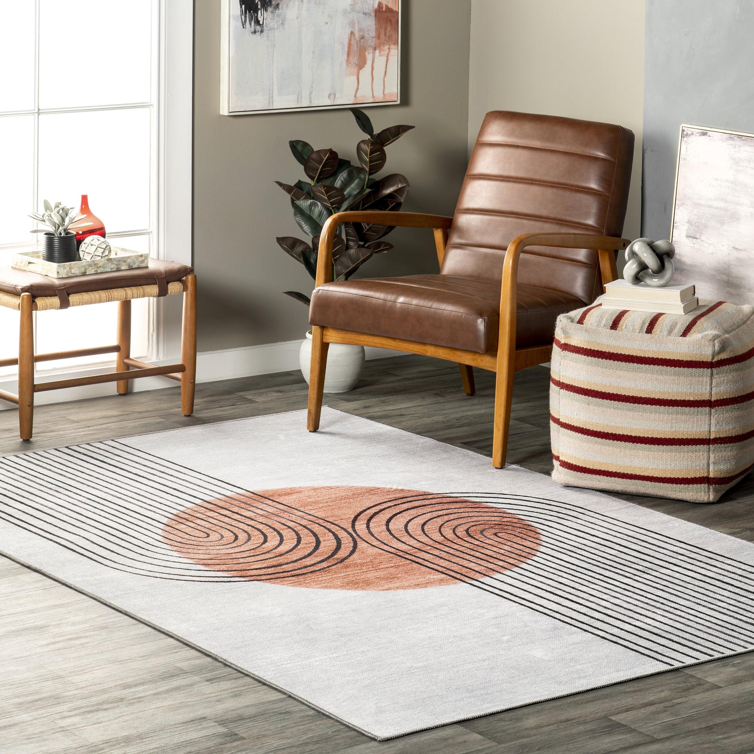 Nuloom Martine Abstract Sun Machine Washable Indoor Area Rug