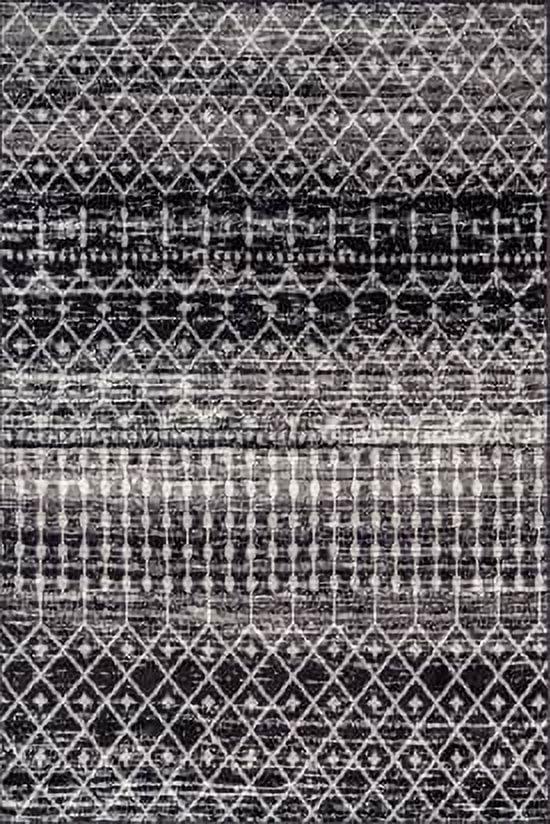 nuLOOM Moroccan Blythe Area Rug, 6' 7" x 9', Black
