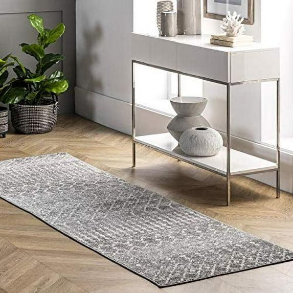 nuLOOM Moroccan Blythe Dark Grey 2' 8" x 8' Transitional Runner Rug