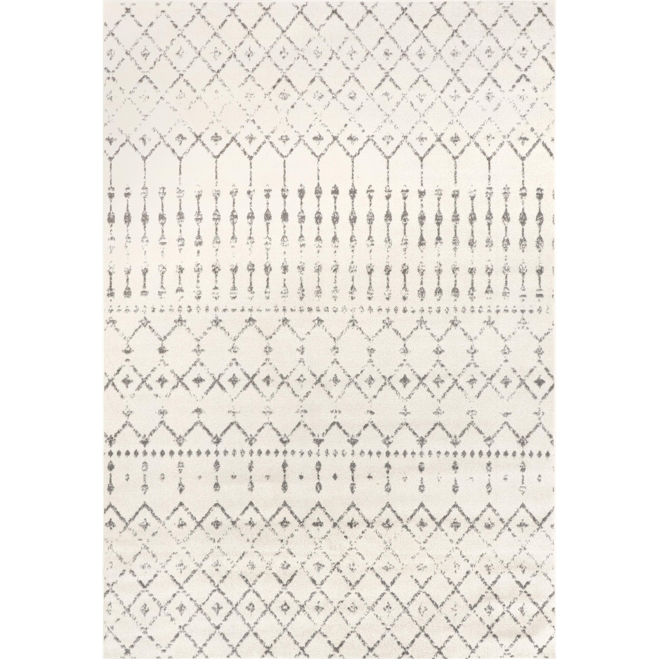 nuLOOM Moroccan Blythe Grey 3' x 5' Transitional Area Rug