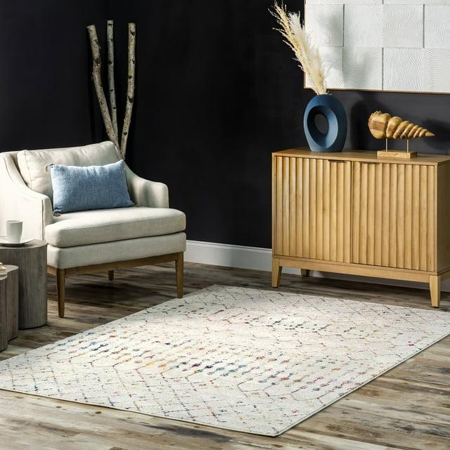 nuLOOM Moroccan Blythe Light Multi 8' x 10' Transitional Area Rug