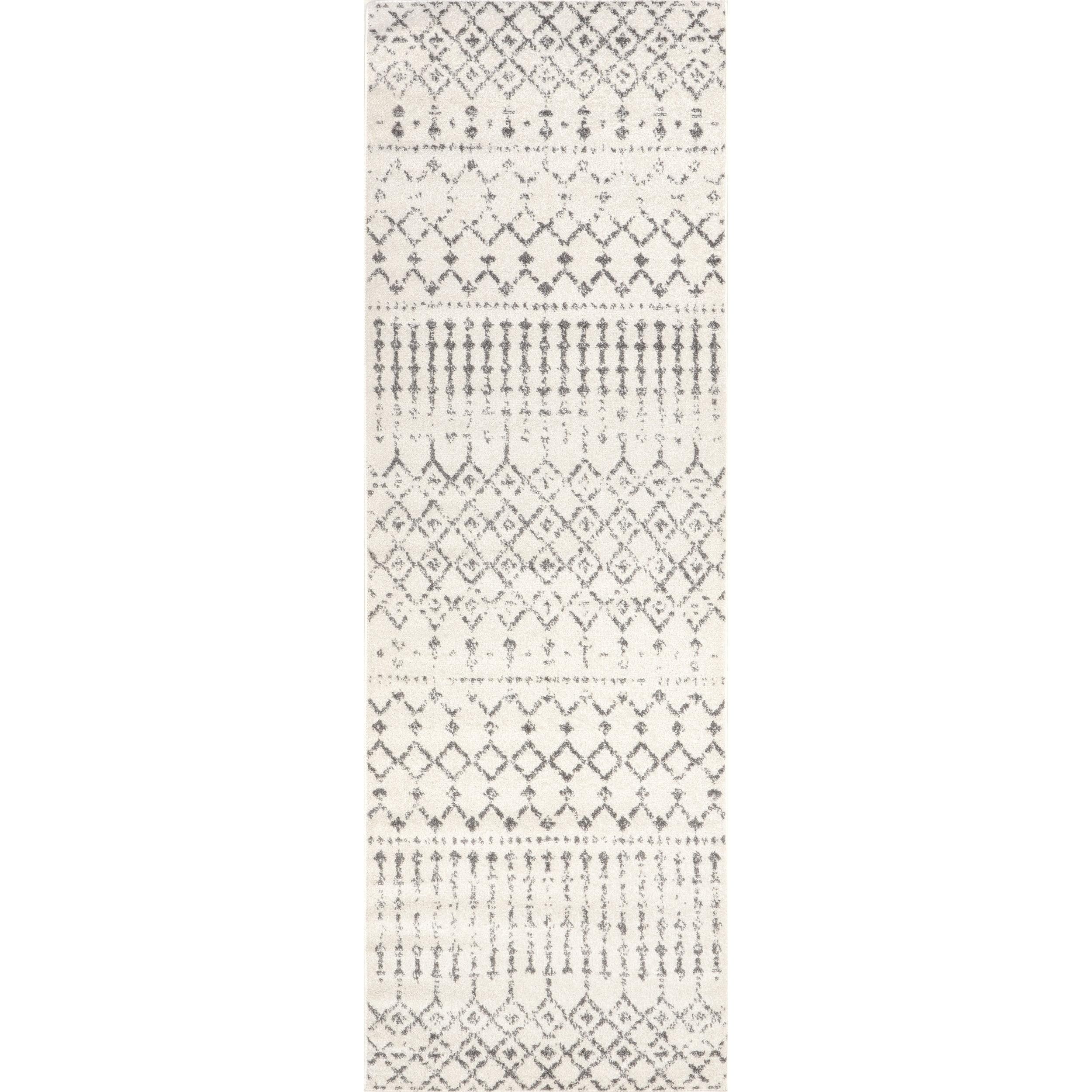 nuLOOM Moroccan Blythe Runner Rug, 2' x 6', Gray