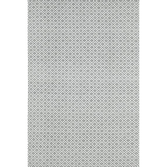 nuLOOM 5'x8' Cotton Hand Loomed Diamonds Cotton Trellis Area Rug Gray: Modern Low Pile Handmade Rectangle Rug