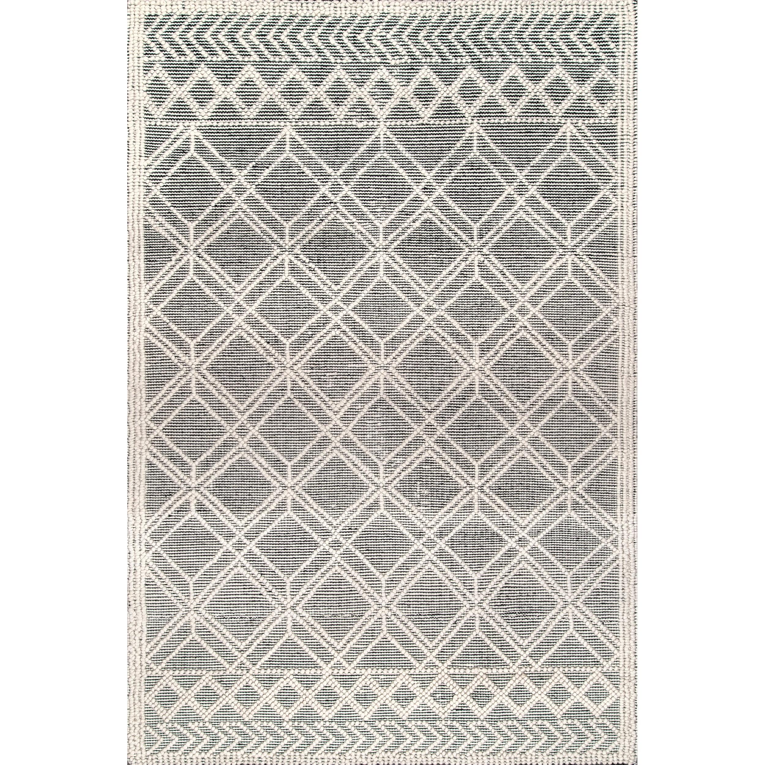 Nuloom Contemporary Trellis Natti Indoor Area Rug, 6' x 9', Gray