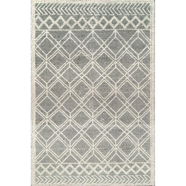 Nuloom Contemporary Trellis Natti Indoor Area Rug, 6' x 9', Gray
