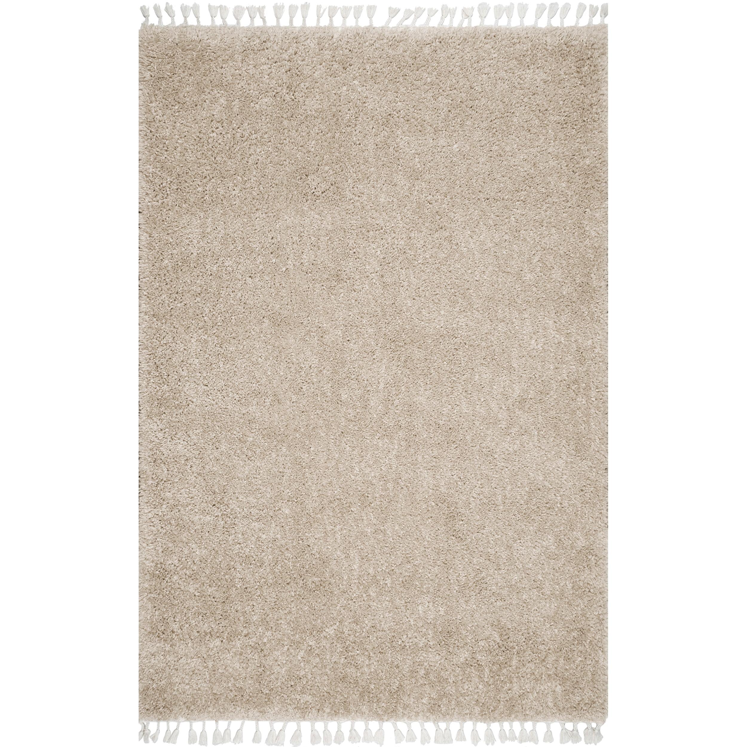 Nuloom Neva Solid 2x3 Accent Shag Indoor Area Rug for Living Room Bedroom Dining Room Nursery Entryway, Beige/Ivory