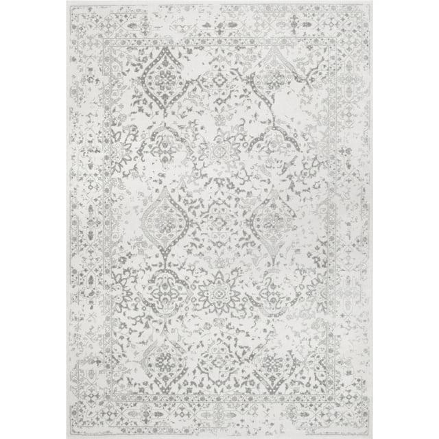 nuLOOM Odell Faded Vintage Ivory 6' 7" x 9' Vintage Area Rug