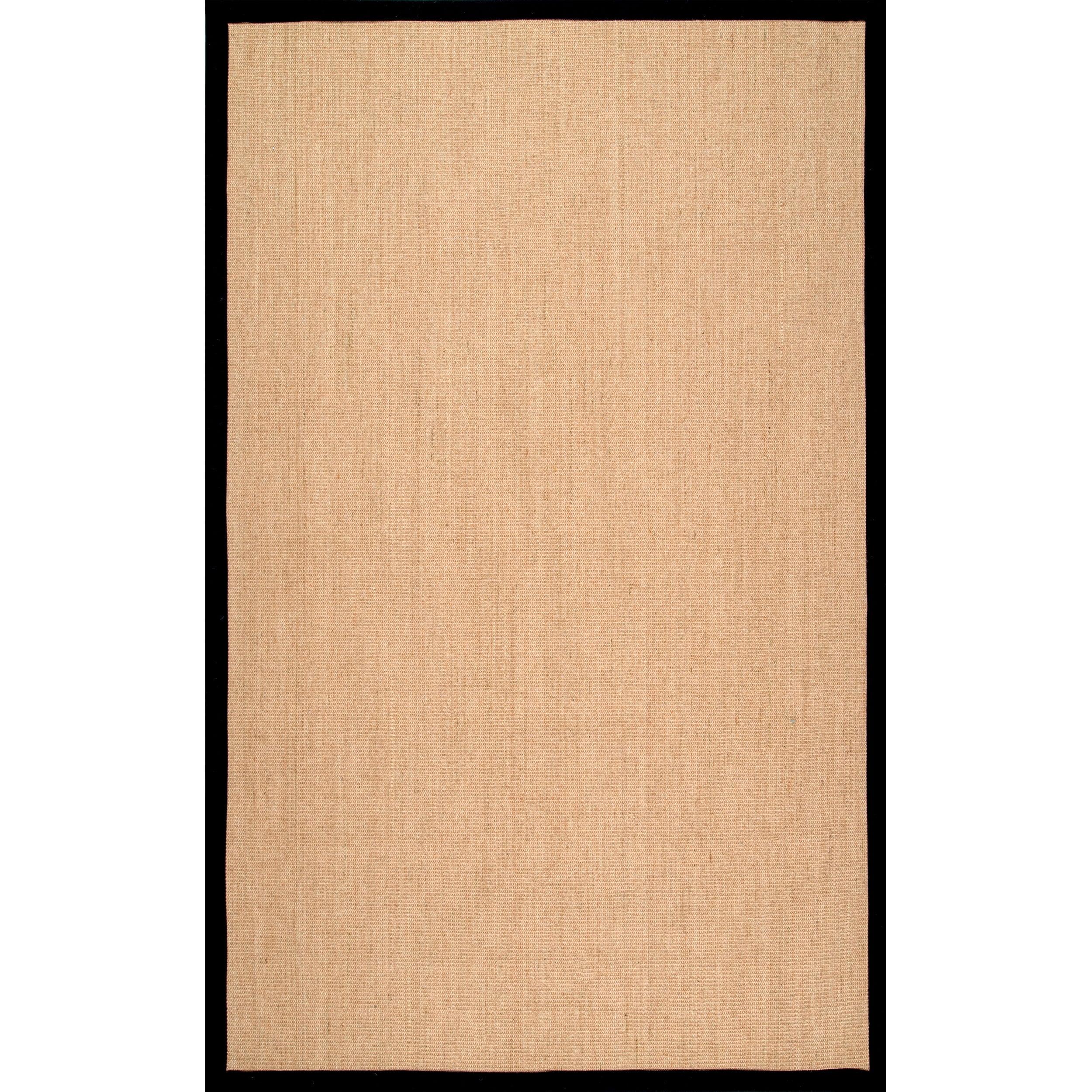 Nuloom Ainara Solid Handmade Jute Area Rug, 4' x 6', Natural