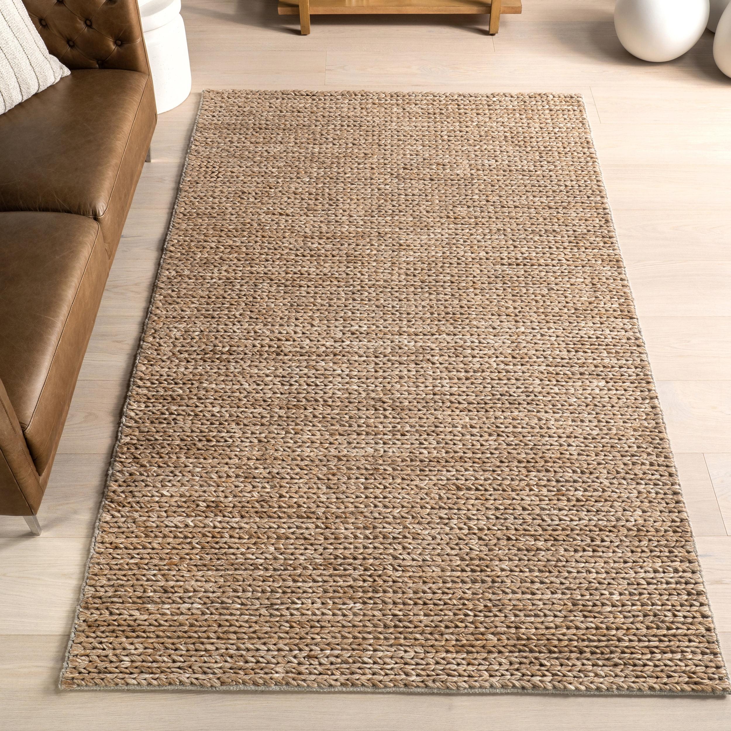 Nuloom Penelope Braided Wool Indoor Area Rug, Runner 2' x 8', Tan