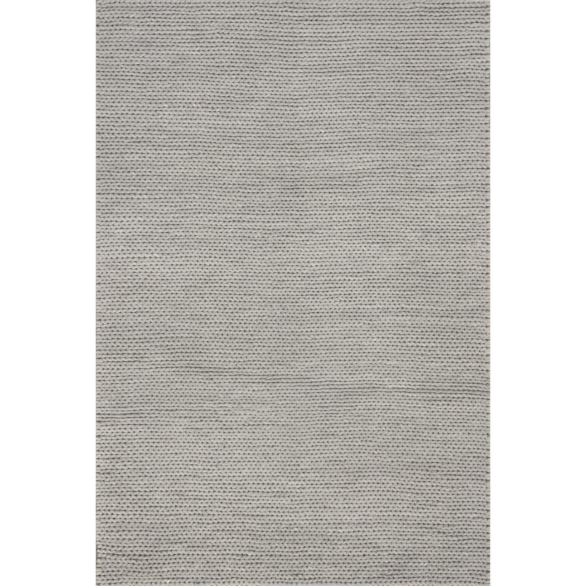 nuLOOM Penelope Braided Wool Area Rug, 8' 6" x 11' 6", Penelope Light Grey