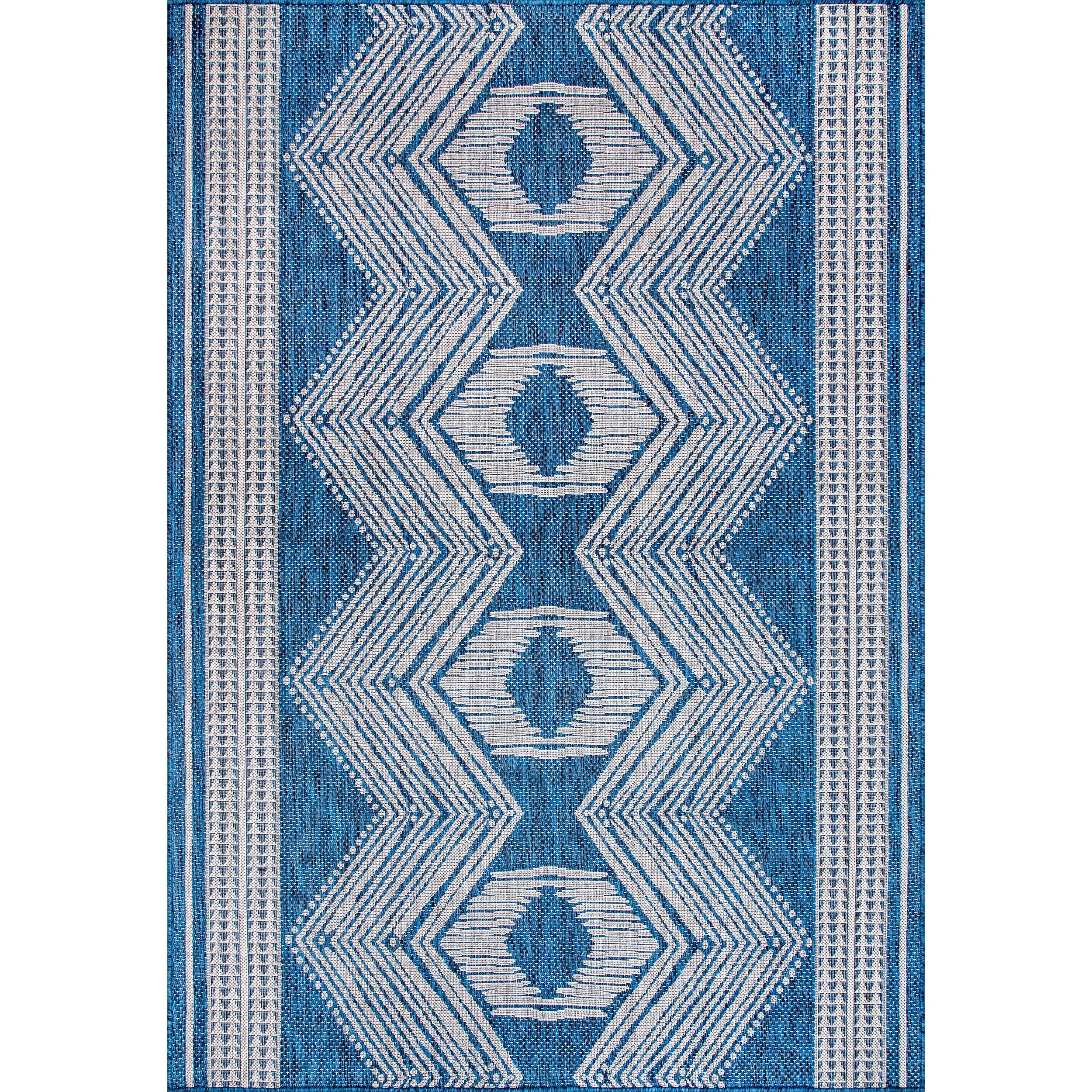 Alvina Blue Indoor/Outdoor Area Rug