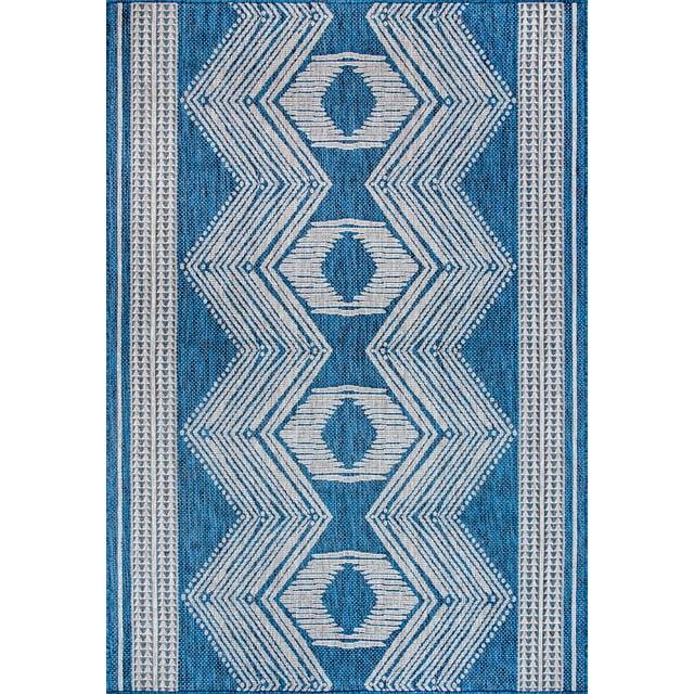 Alvina Blue Indoor/Outdoor Area Rug