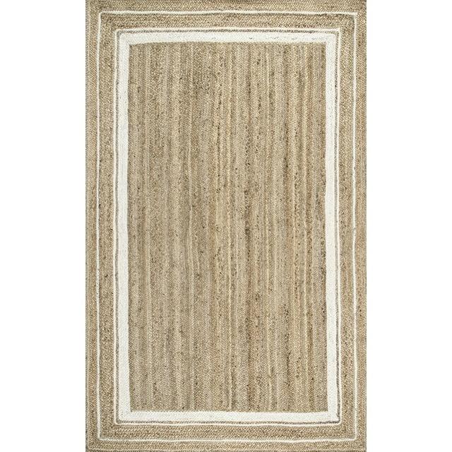Nuloom Rikki Coastal Braided Jute Area Rug
