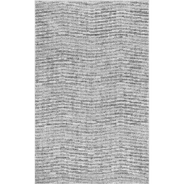 nuLOOM Ripple Contemporary Sherill Accent Rug, 3' x 5', Gray
