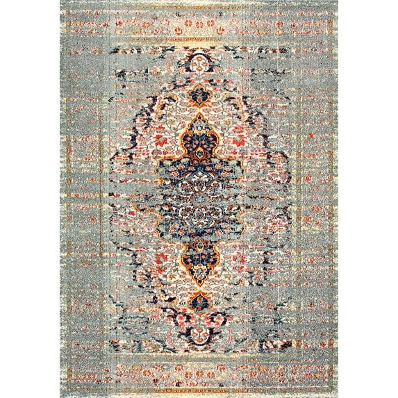 nuLOOM Sarita Distressed Persian Area Rug, 12' x 15', Gray