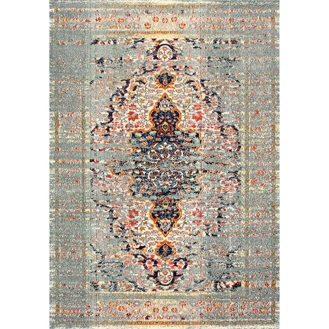 nuLOOM Sarita Distressed Persian Area Rug, 12' x 15', Gray