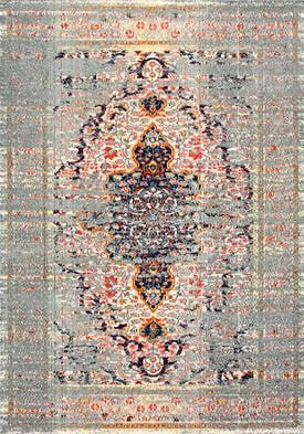 nuLOOM Sarita Distressed Persian Area Rug, 4' x 6', Gray