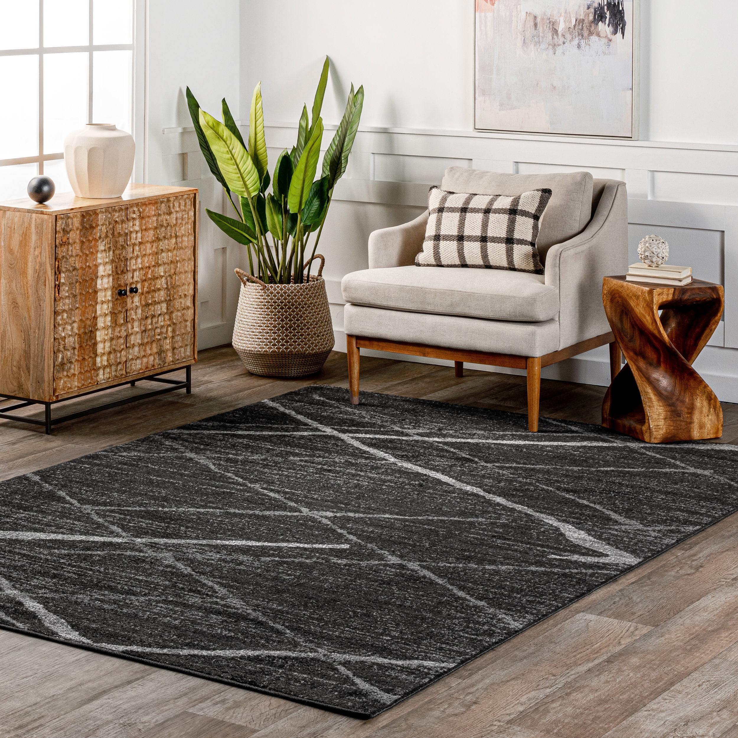 nuLOOM Thigpen Contemporary Area Rug, 4' x 6', Dark Gray