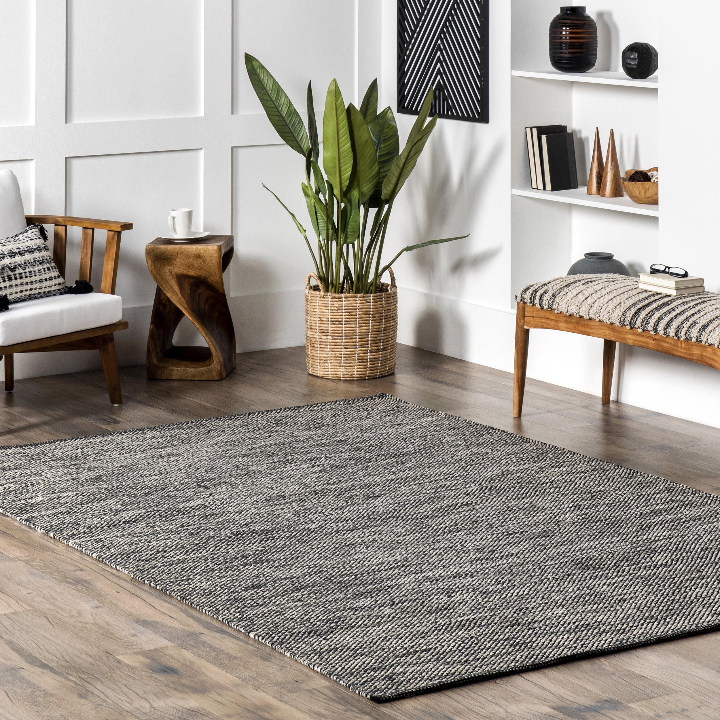 Taupe Cotton 62''x24'' Handmade Flat Woven Area Rug