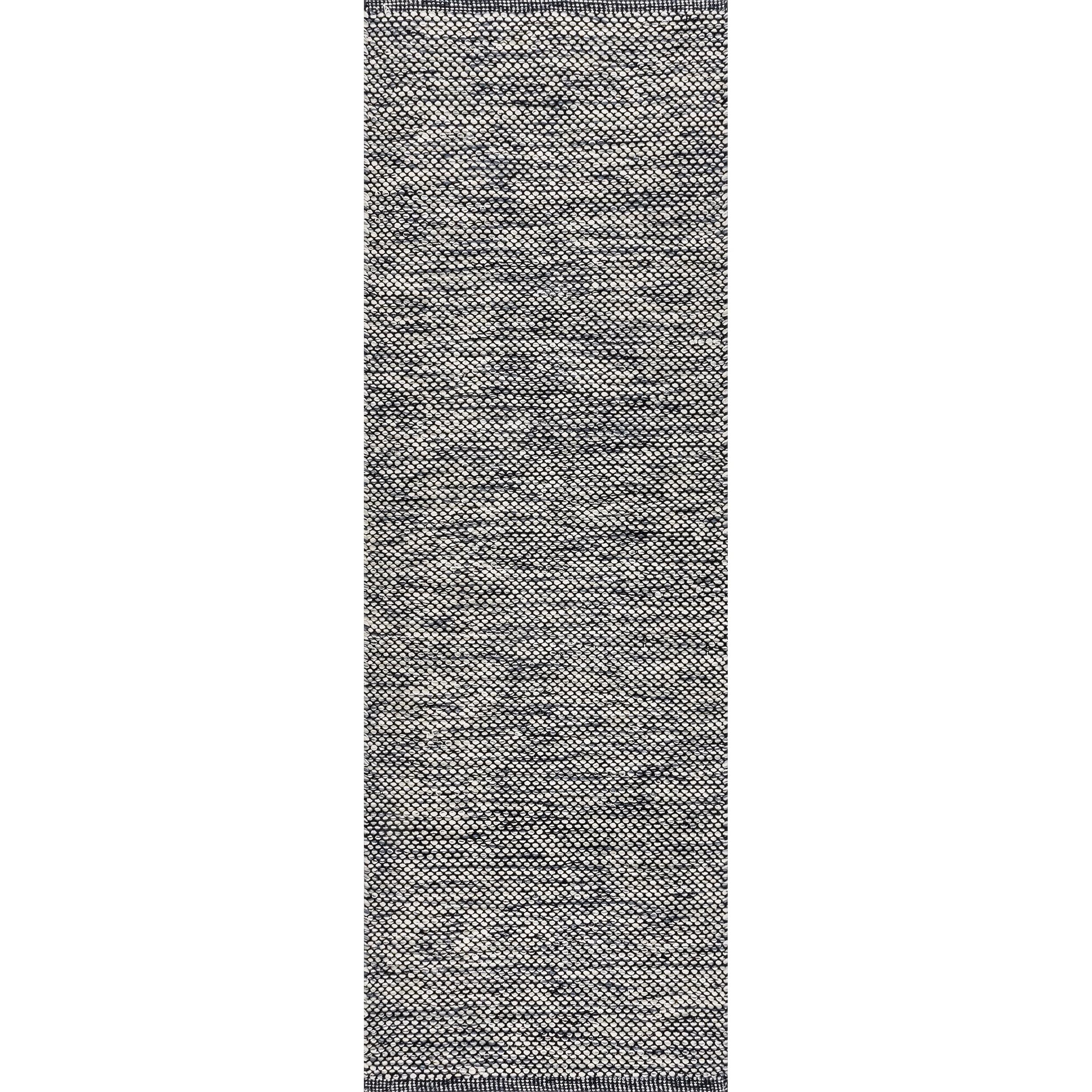 Nuloom Alessi Solid Farmhouse Cotton Kitchen Runner Indoor Area Rug - Hallway, Entryway, 2' 6" x 6', Gray
