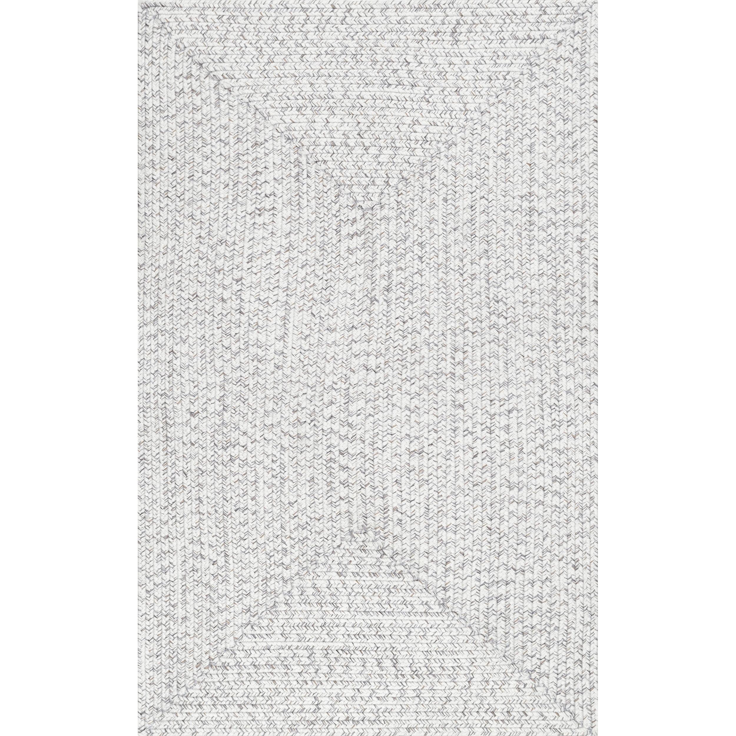 nuLOOM Wynn Braided Indoor/Outdoor Ivory 2' x 3' Casual Area Rug
