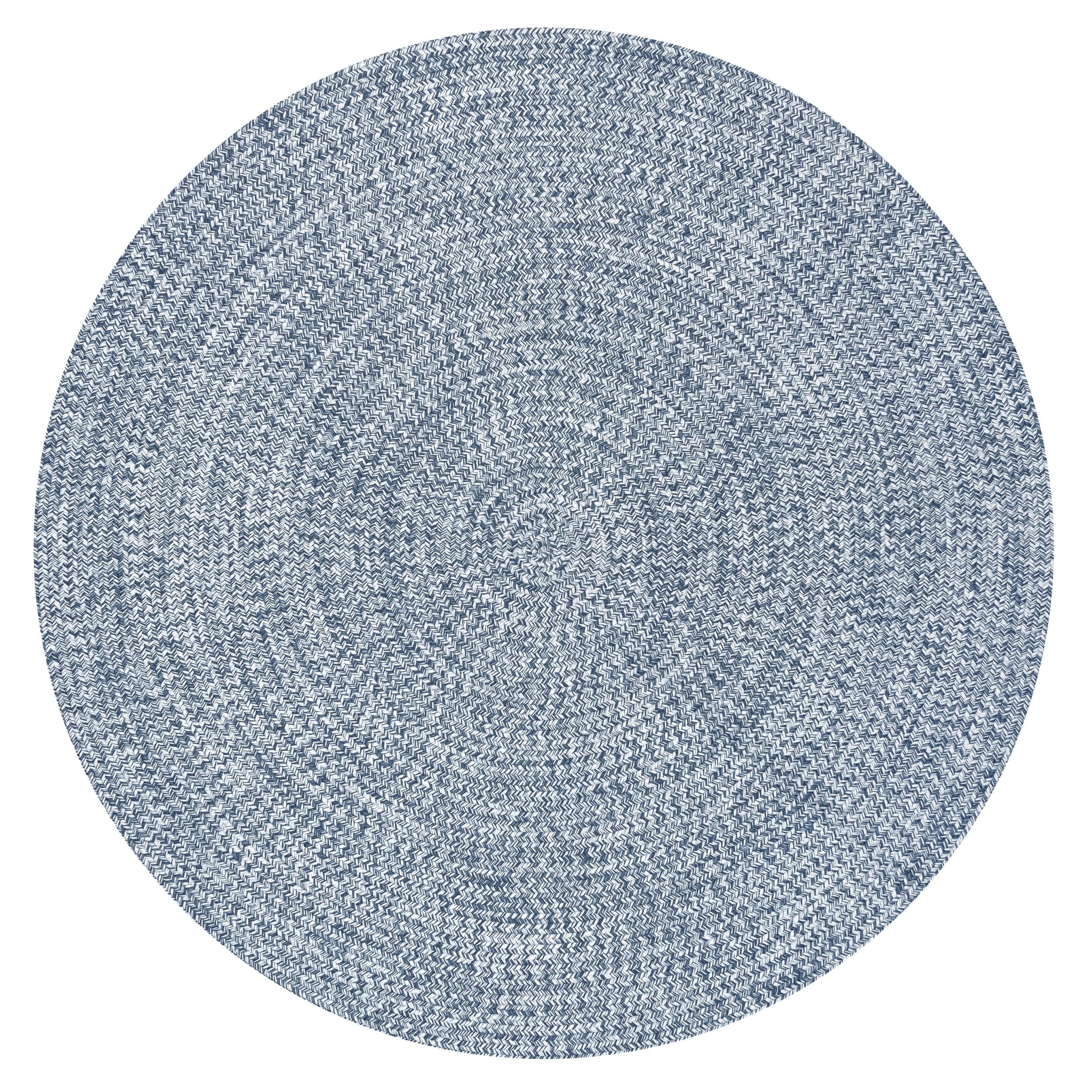 Nuloom Wynn Striped Oval 8x10 Indoor/Outdoor Area Rug for Living Room Patio Deck Front Porch Kitchen, Navy/Ivory