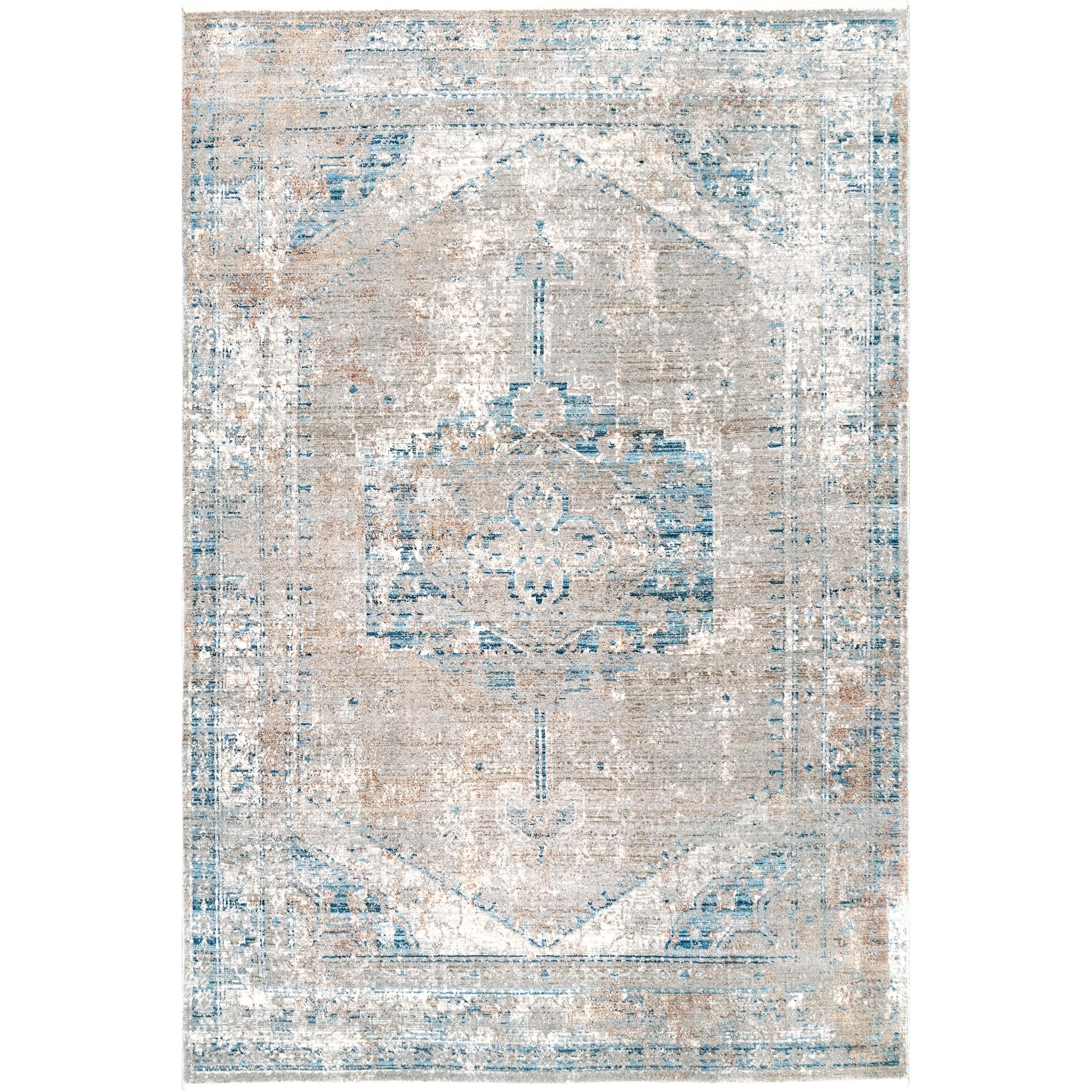 Nuloom Galilea Mottled Mast Medallion Indoor Area Rug 5x7, Gray