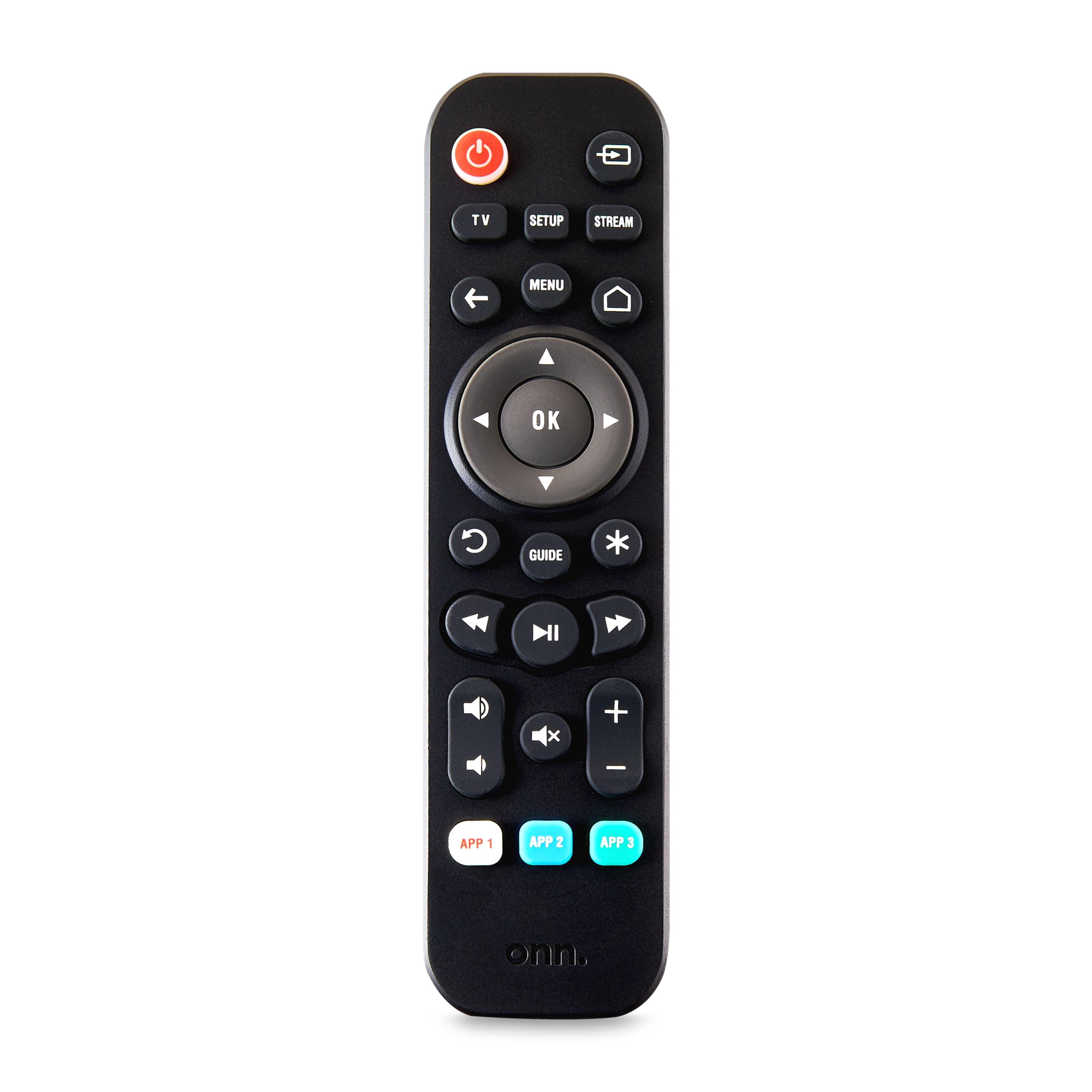 Black Universal 3-Device Remote with Infrared and RF