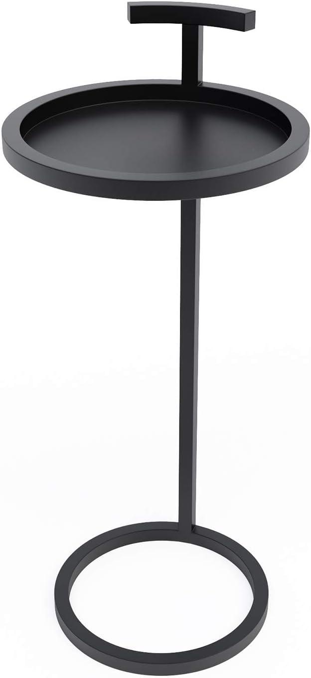 Katrine Camden Side Table Black Gold - Jamesdar: Round Martini & End Table, Space-Saving Design