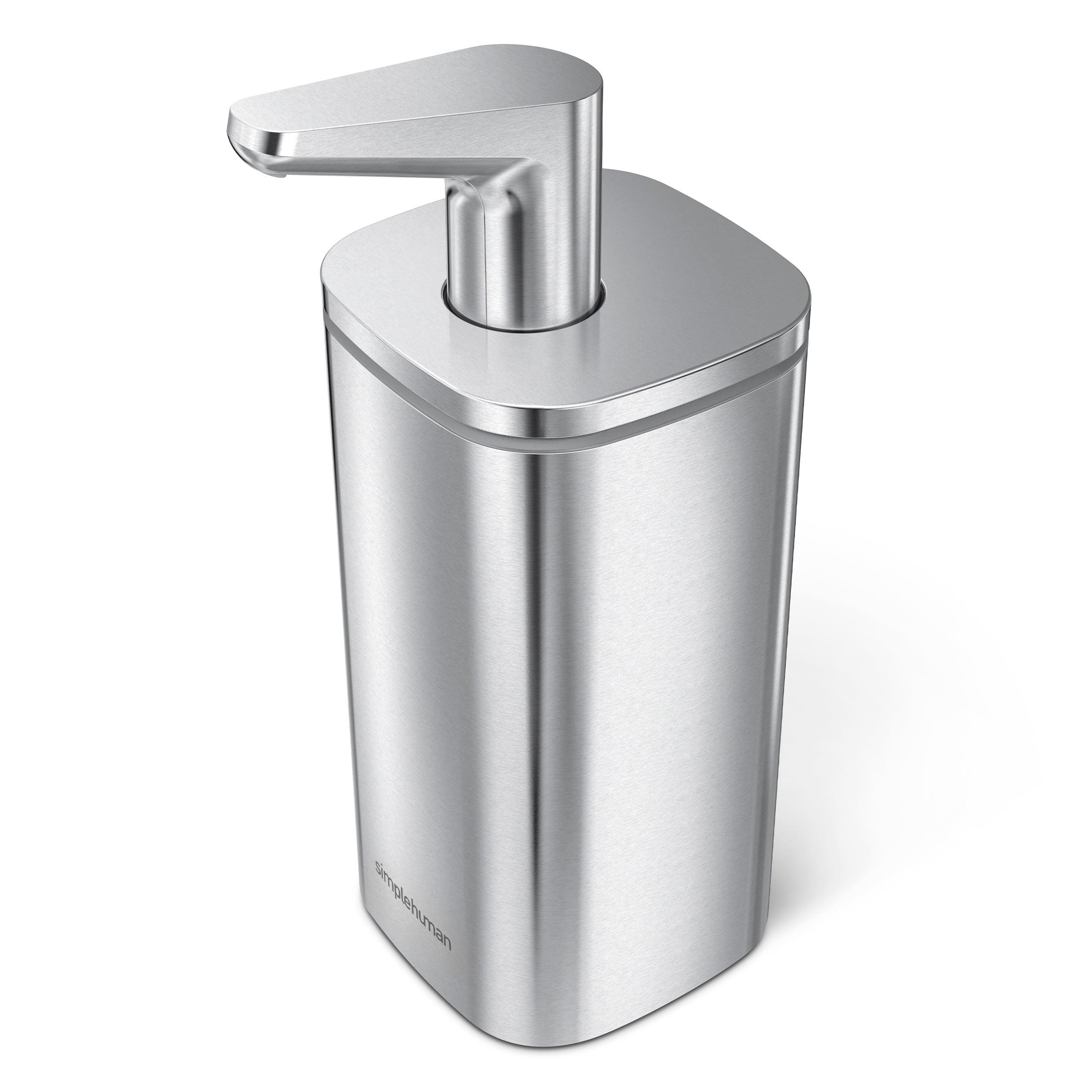 Brushed Stainless Steel 10 oz. Liquid Soap Pulse Pump Dispenser