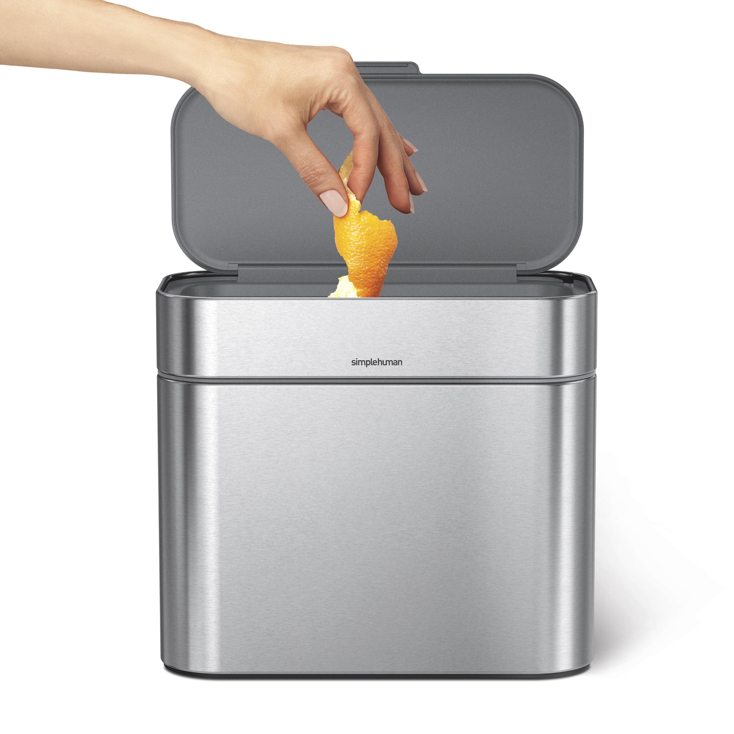 simplehuman ® 4-L Stainless Steel Compost Caddy