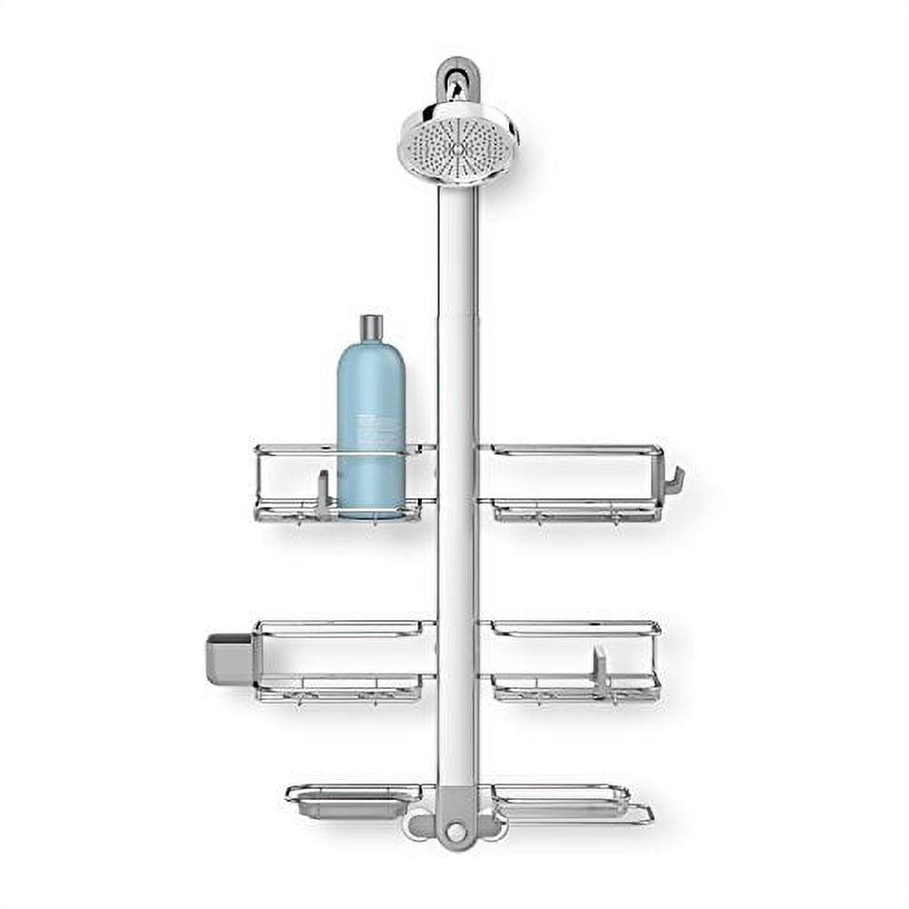 Simplehuman Adjustable Shower Caddy, Stainless Steel and Anodized Aluminum