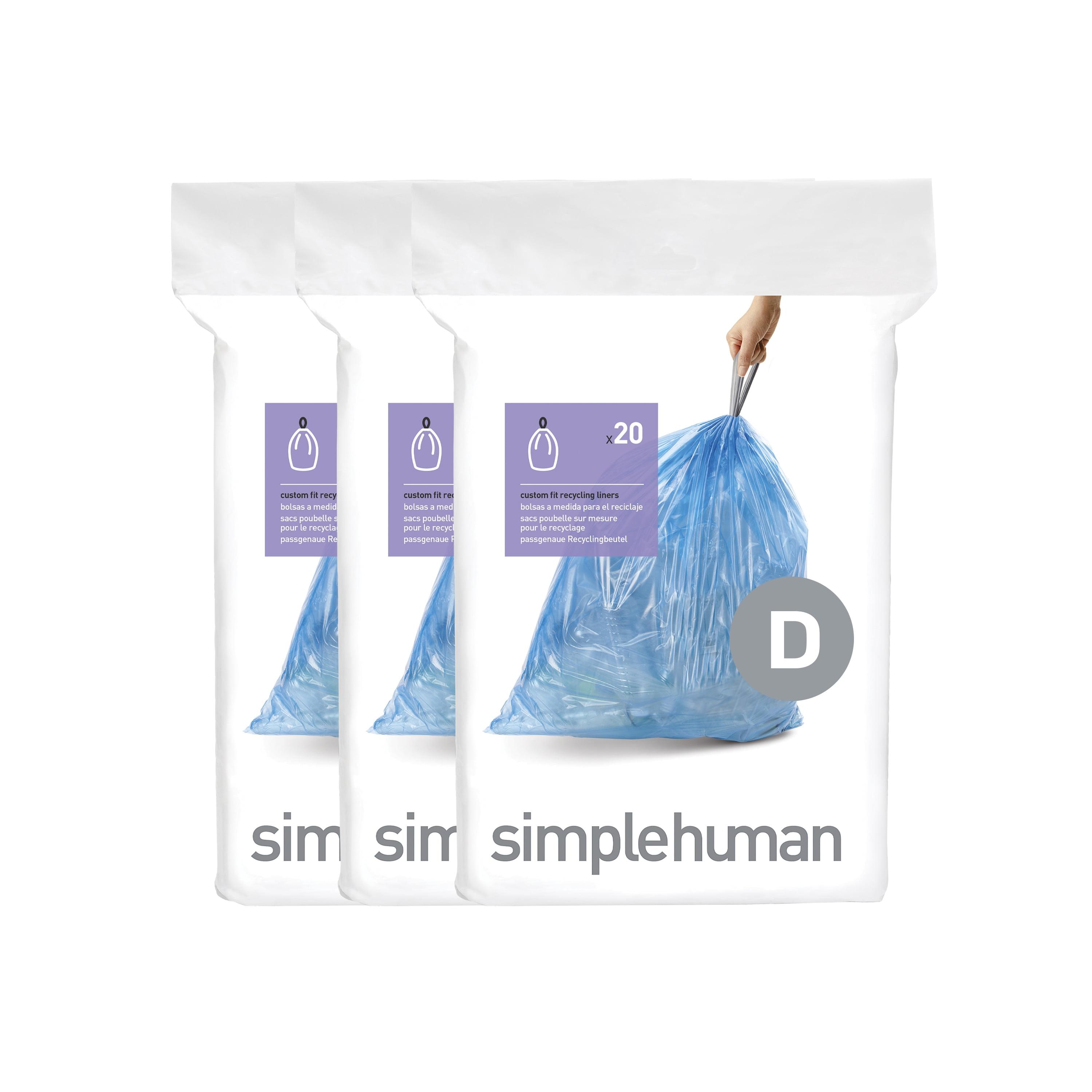 simplehuman Simplehuman Code D Custom Fit Drawstring Trash Bags