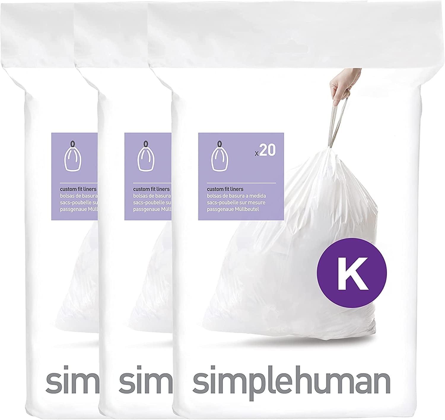 simplehuman Simplehuman Code D Custom Fit Drawstring Trash Bags
