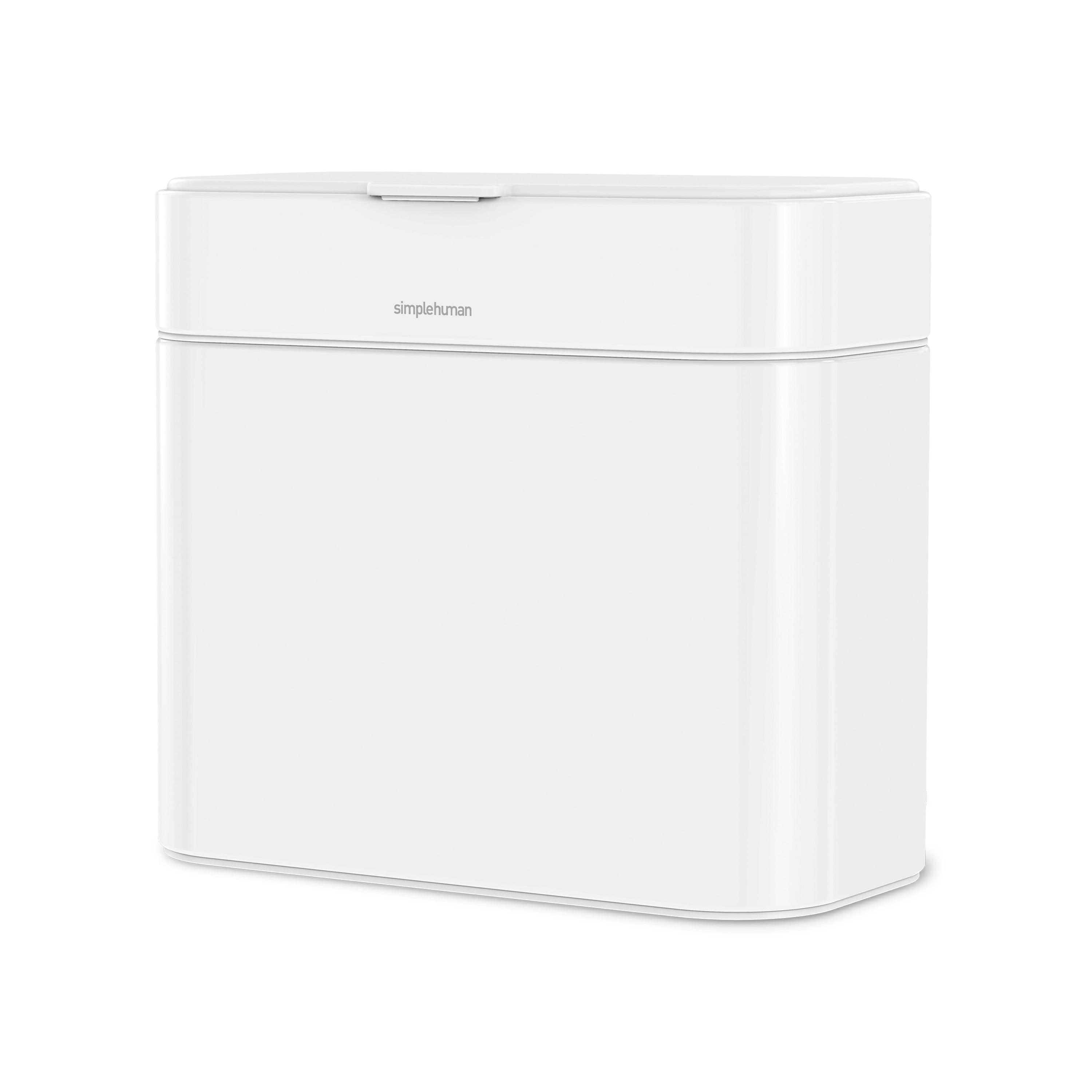 Simplehuman 4 Liter Compost Caddy, White Steel