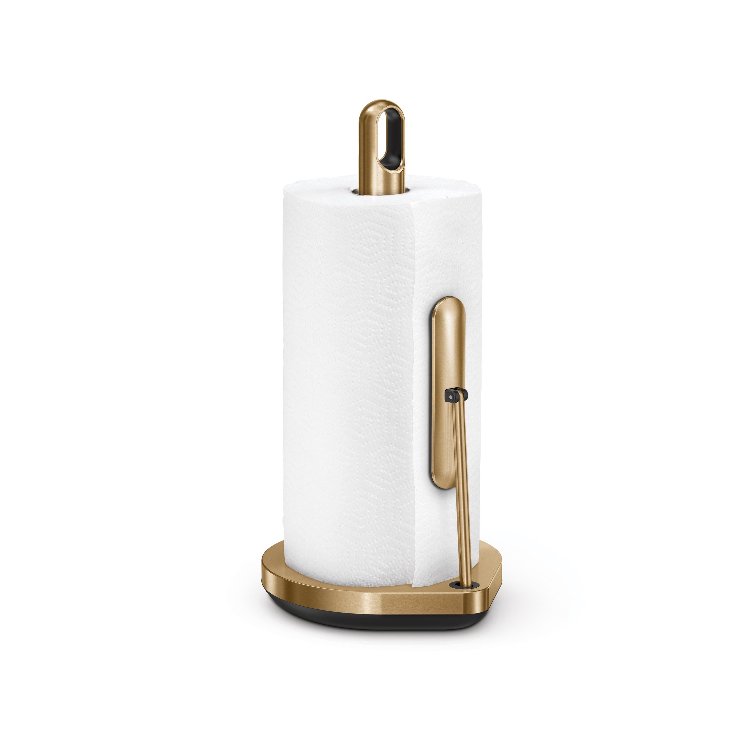 Brass Stainless Steel Tension Arm Paper Towel Holder