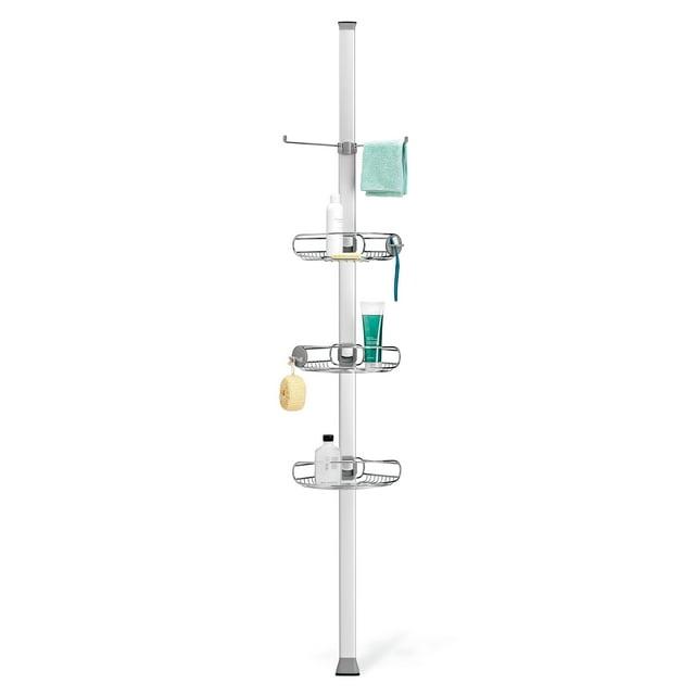 simplehuman Simplehuman Tension Pole Stainless Steel and Anodized Aluminum Shower Caddy