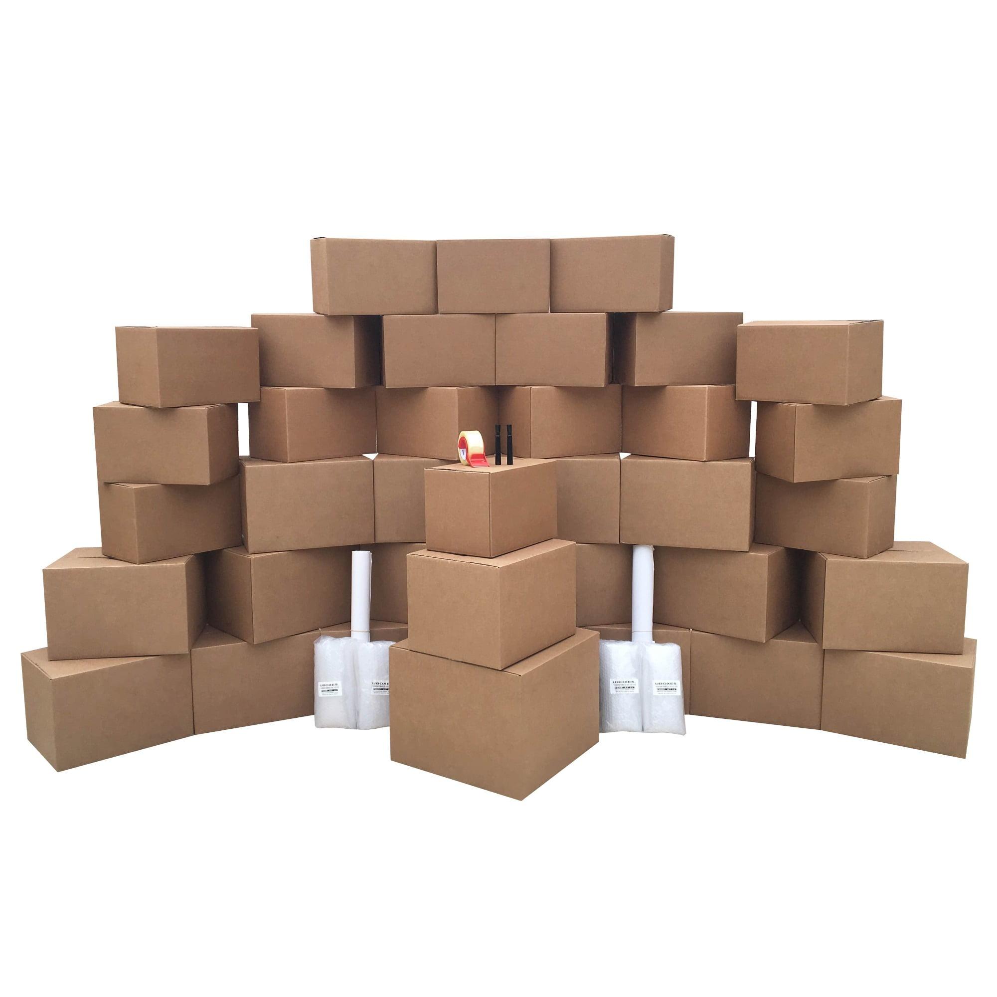 UBMOVE 36 Moving Boxes 2 Room Basic Moving Kit, Tape, Bubble, Packing Paper