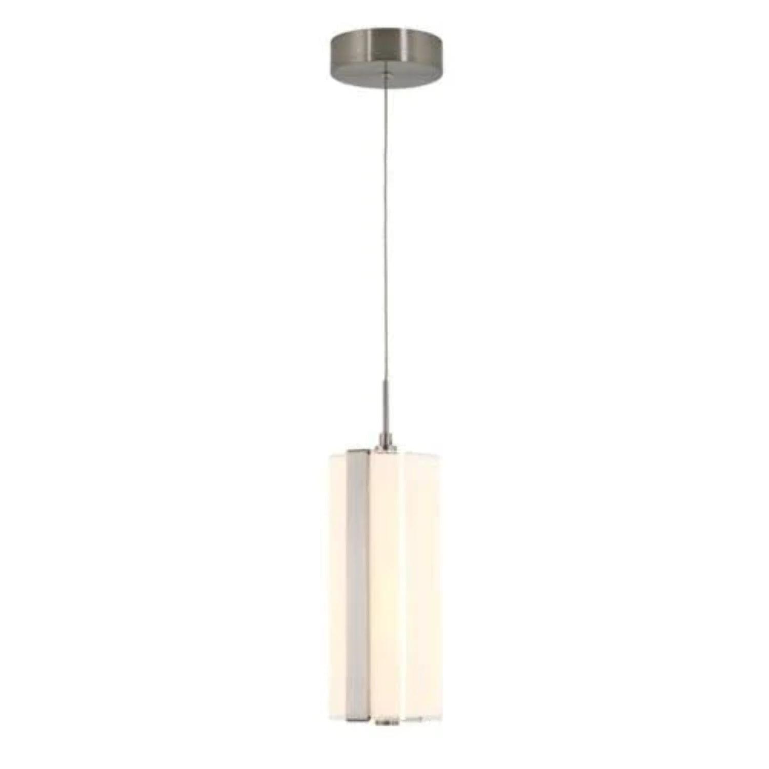 Chrome Frosted Glass LED Mini Pendant Light