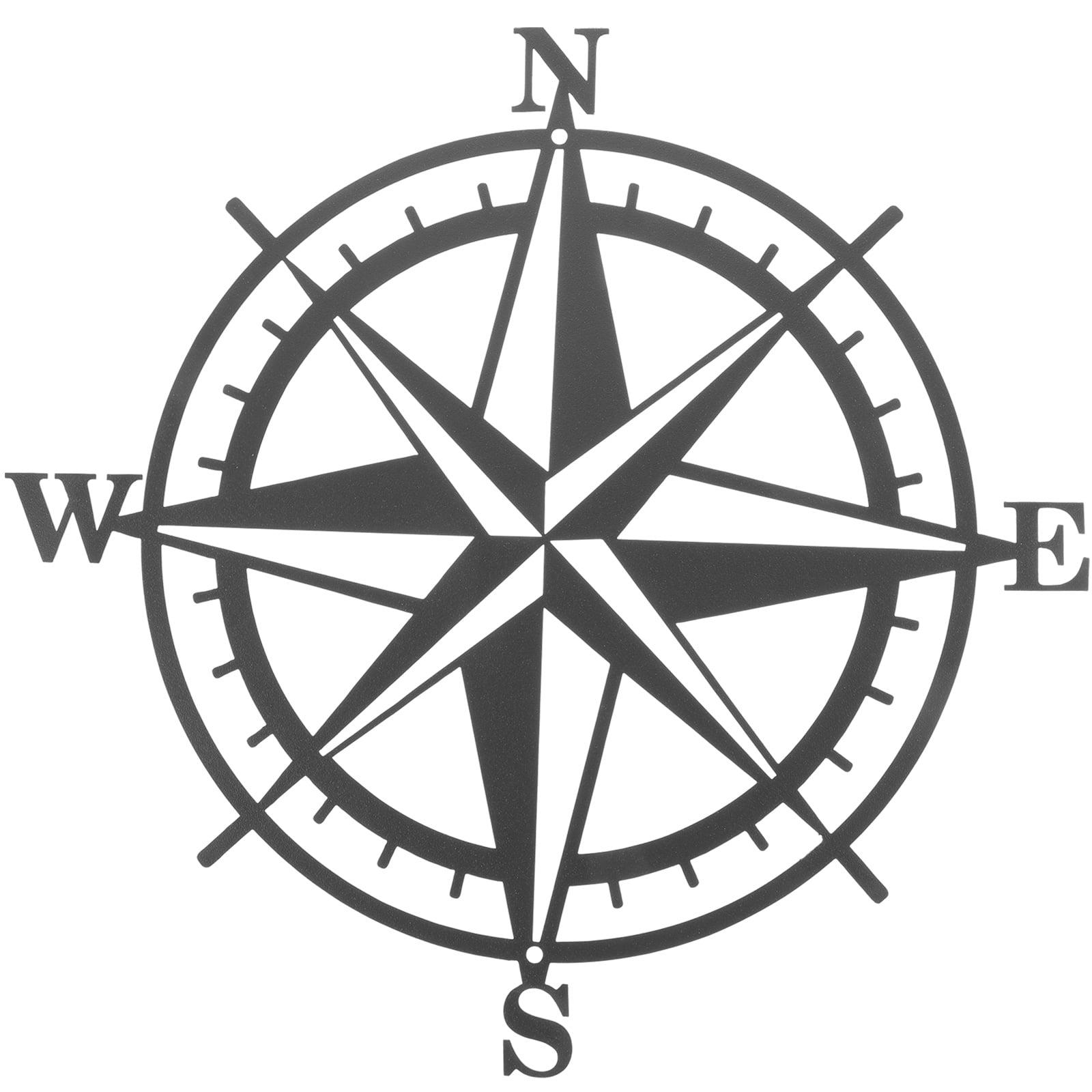 Apmemiss Clearance 11 Inches Metal Decorative Nautical Compass Wall Decor, Living Room Bedroom office Porch Garden Patio Signs Wall Hanging Art Beach theme Home Decoration