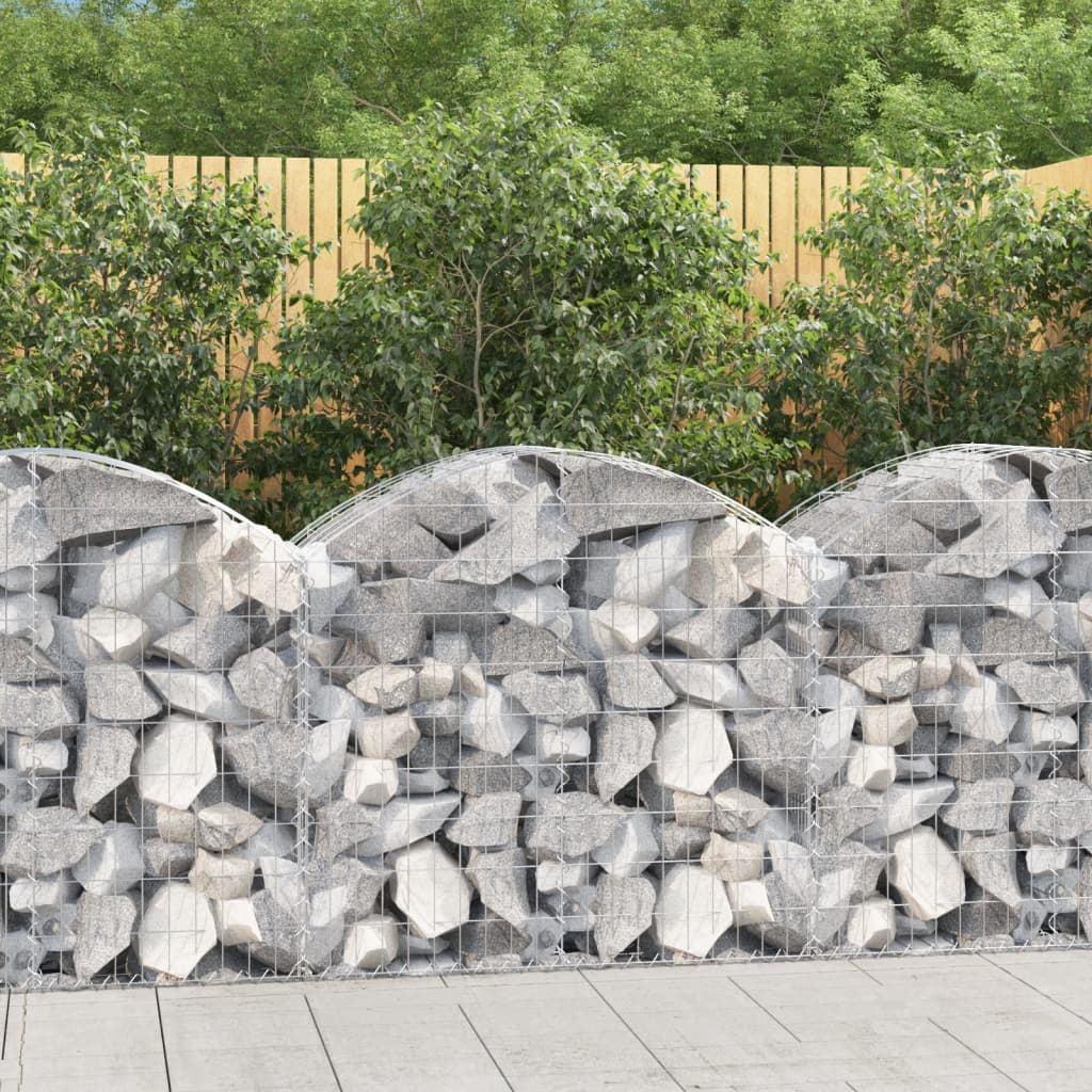 vidaXL Gabion Raised Bed Galvanized Iron 78.7"x39.4"x39.4"