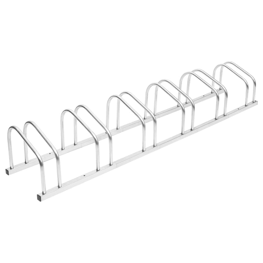 Galvanized Steel 6-Bike Floor Parking Rack