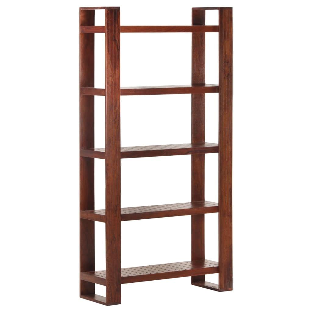 vidaXL Bookshelf Book Cabinet Wall Bookcase Standing Shelves Solid Wood Acacia