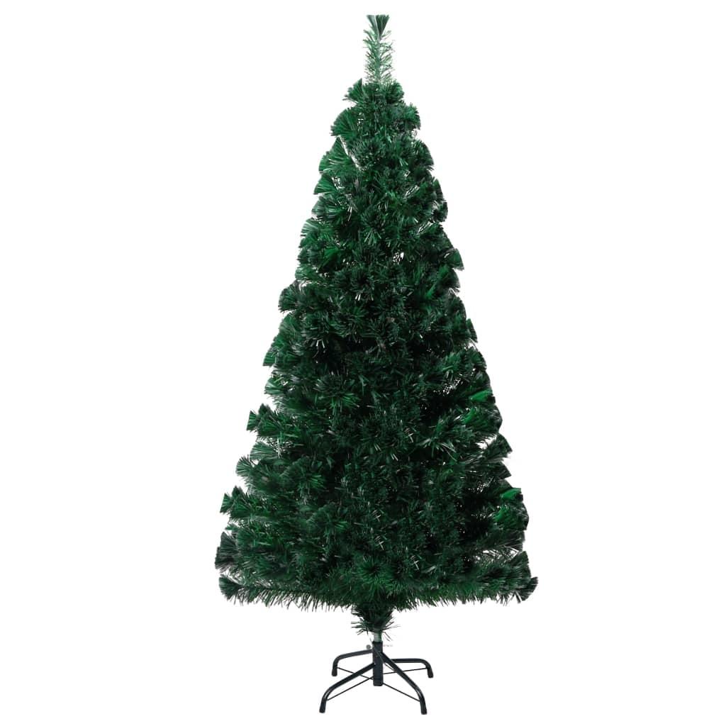 Festive Glow 4 Ft Tabletop Fiber Optic Christmas Tree with Steel Stand